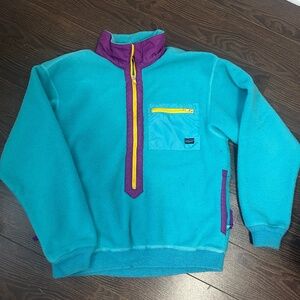 ** VINTAGE ** Patagonia sherpa 3/4 zip fleece